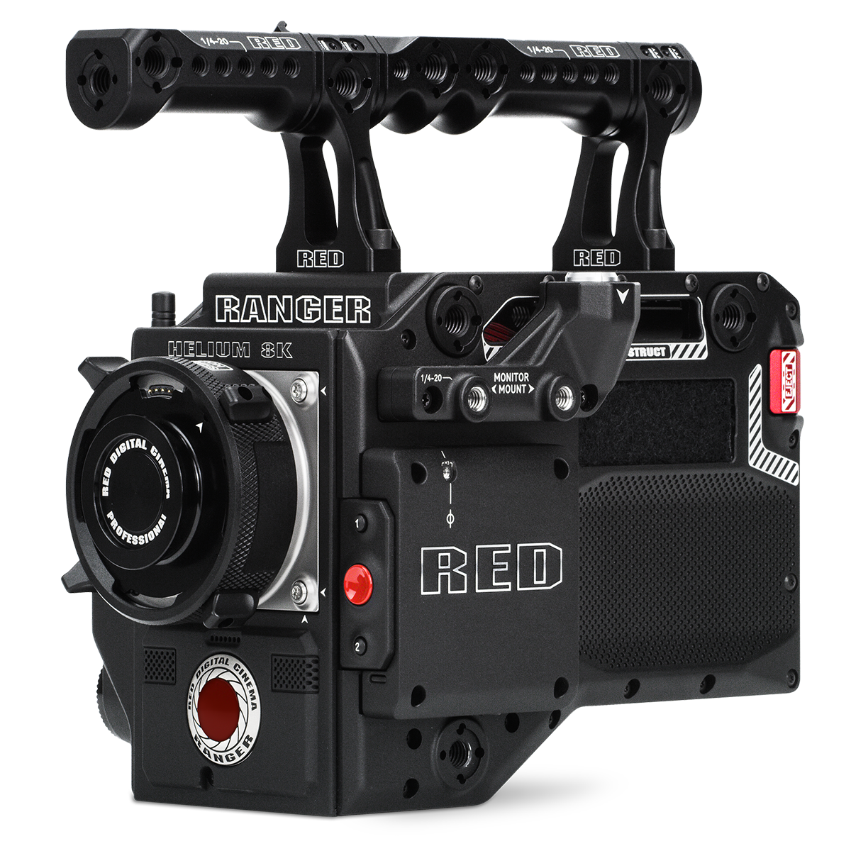red digital cinema monitor